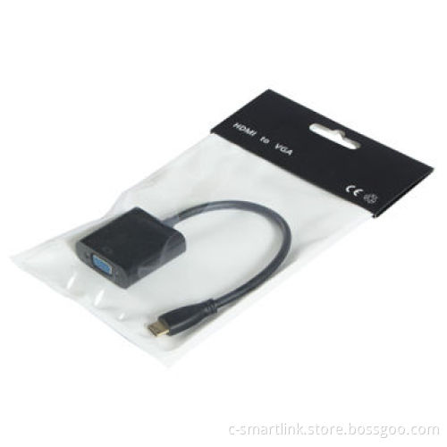 Mini HDMI® to VGA M/F Active Adapter, Converts Digital Mini HDMI Signal Into Analog VGA Video